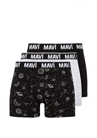Mavi 3lü Basic Boxer Seti 0911219-900