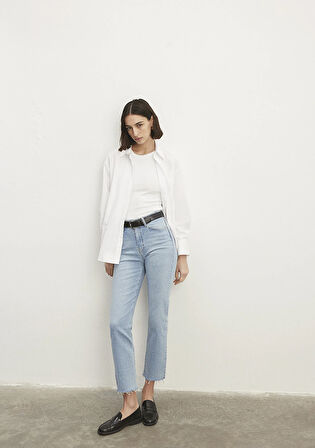 New York Classic Denim Buz Mavi Jean Pantolon 101441-86391
