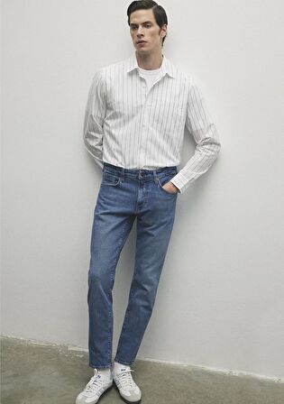 London Classic Denim İndigo Mavisi Jean Pantolon 0010172-85902