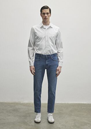 London Classic Denim İndigo Mavisi Jean Pantolon 0010172-85902