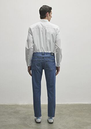 London Classic Denim İndigo Mavisi Jean Pantolon 0010172-85902