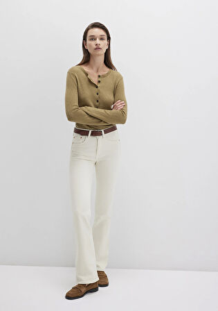 Maria Real Blue Beyaz Jean Pantolon 101225-84394