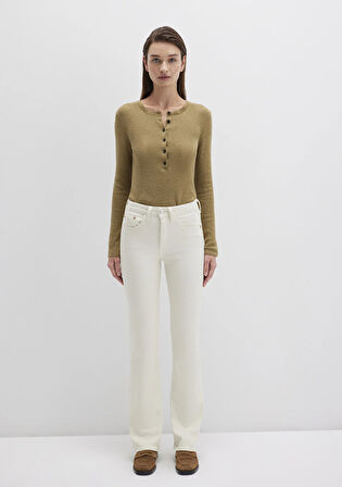 Maria Real Blue Beyaz Jean Pantolon 101225-84394