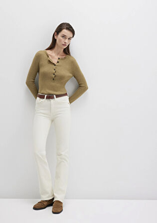 Maria Real Blue Beyaz Jean Pantolon 101225-84394