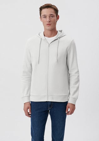 Mavi Fermuarlı Gri Sweatshirt 0S10013-80618