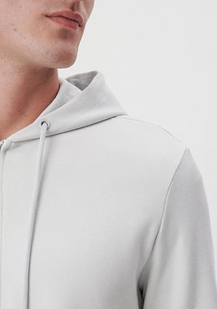 Mavi Fermuarlı Gri Sweatshirt 0S10013-80618