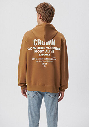 Mavi Baskılı Bej Sweatshirt 0S10047-71572