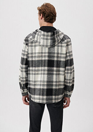 Mavi Kapüşonlu Kareli Gömlek 0210997-86281