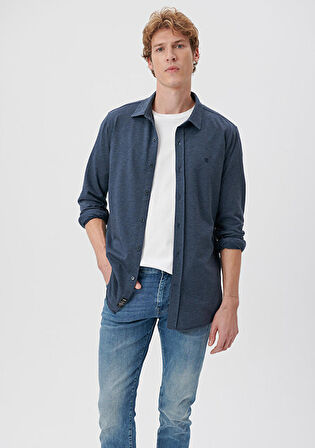 Mavi Kareli Kahverengi Gömlek 0210975-86156