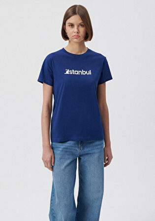 İstanbul Baskılı Mavi Tişört 1612111-70722