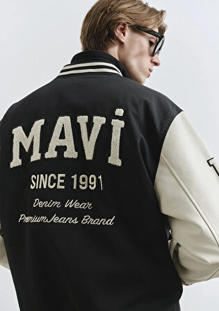 Mavi Baskılı Kolej Ceket 0110326-900