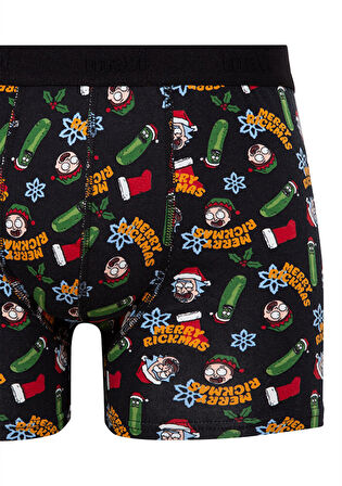 Mavi Yılbaşı Temalı Siyah Boxer 0911246-900