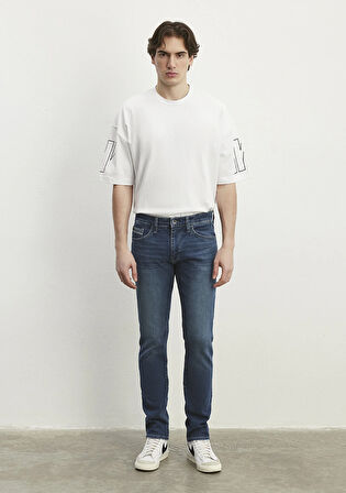 Jake Mavi Pro Gölgeli Indigo Mavi Jean Pantolon 0042286536