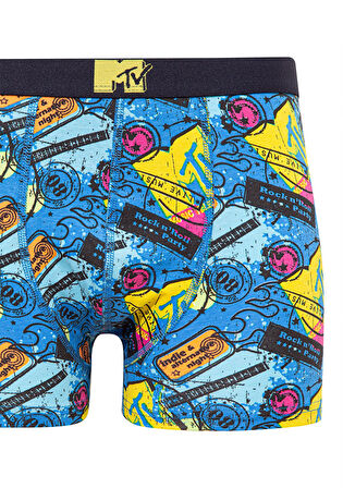 MTV Baskılı Mavi Boxer 0911382-70705