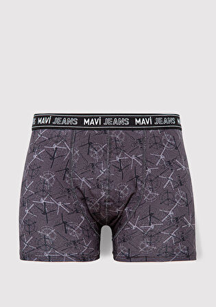 Baskılı Gri Boxer 0911371-80867