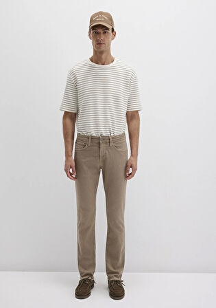 Jake Koyu Açık Kahverengi Comfort Gabardin Pantolon 0042286571