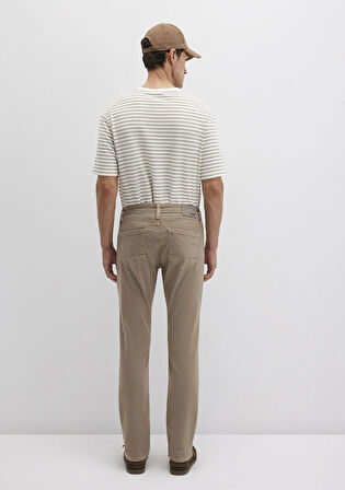 Jake Koyu Açık Kahverengi Comfort Gabardin Pantolon 0042286571