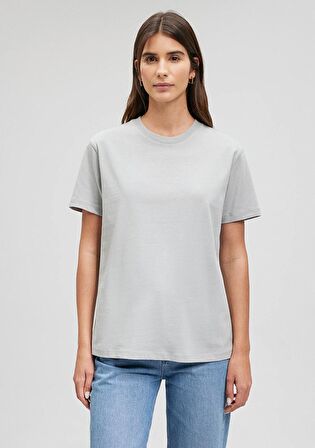 Mavi Bisiklet Yaka Gri Basic Tişört 1600965-70075