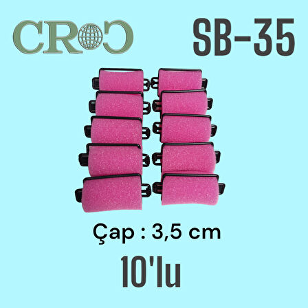 Croc SB-35 Sünger Bigudi 10lu