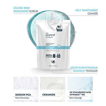 The Purest Solutions Hydrating Gentle Facial Cleanser 400 ml - Refill