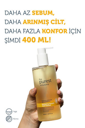 The Purest Solutions Sivilce ve Siyah Nokta Karşıtı Arındırıcı Temizleme Jeli 400 ml