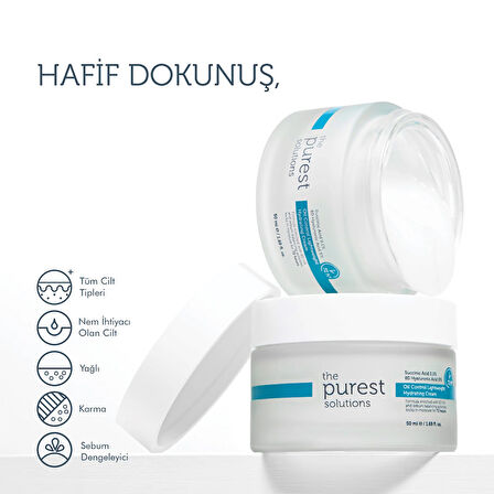 The Purest Solutions Sebum Dengeleyici Günlük Nemlendirici Krem 50 ml