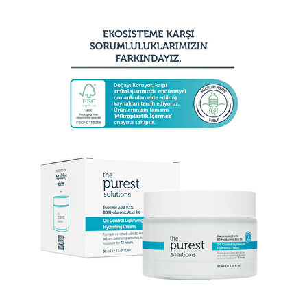 The Purest Solutions Sebum Dengeleyici Günlük Nemlendirici Krem 50 ml