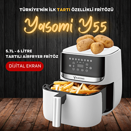 Yasomi Y55 6 lt Yağsız Airfryer Beyaz