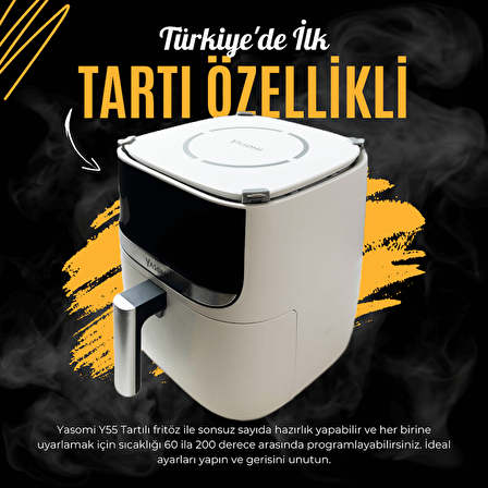 Yasomi Y55 6 lt Yağsız Airfryer Beyaz