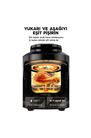 Yasomi Y85 Multi Cooker 8 lt Yağsız Airfryer Gri