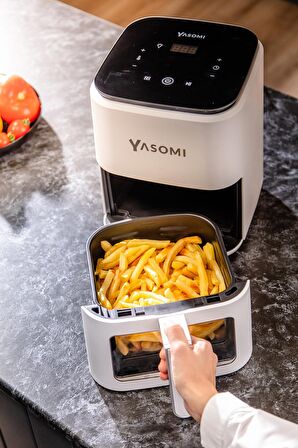 Yasomi Y35 Pro 3.8 lt Yağsız Airfryer Beyaz