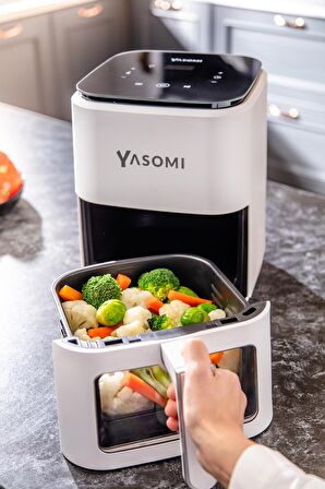 Yasomi Y35 Pro 3.8 lt Yağsız Airfryer Beyaz