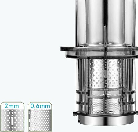 Yasomi FruitForce 8 Segment 180W Katı Meyve ve Sebze Sıkacağı
