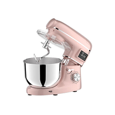 Yasomi Sm 1504bml Pembe Led Ekranlı Kıyma Çekme Aparatlı Blender Stand Mikser Mutfak Şefi 1500w