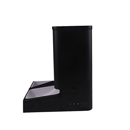 Yasomi DU-F03V SmartPaw+ 2si1 Arada 4L/5L Kapasiteli Pilli/Kablolu Akıllı Otomatik Mama ve Su Kabı (Siyah)