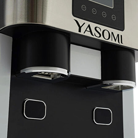 Yasomi Coolmaster ZBS15 3in1 Küp & Kırılmış Buz, Soğuk Su LCD Dokunmatik Inox Gövde 2l Tanklı Buz Makinesi