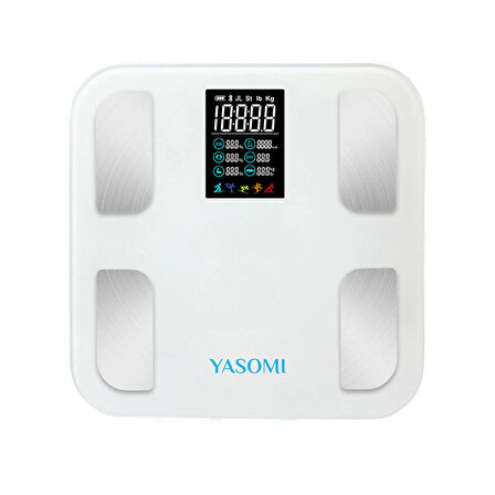 Yasomi ActiveScale FG1914 Dijital Baskül Yağ Su Kas Vücut Kitle Endeksi Kilo Ölçer Tartı
