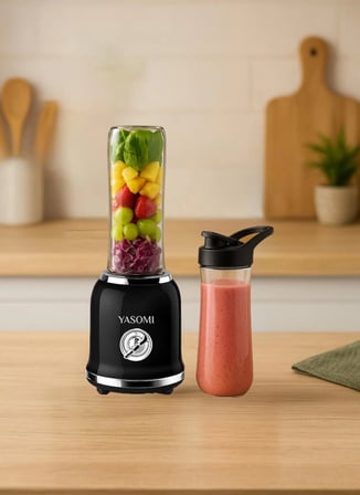 Yasomi BL019 Retro Smoothie Blender Siyah (Yasomi Türkiye Garantili)