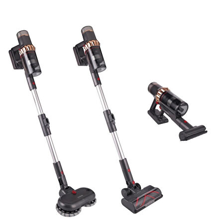 Yasomi Vion Plus V11 H12 Hepa Mop Başlık Led Işıklı Turbo Başlık Dikey Süpürge