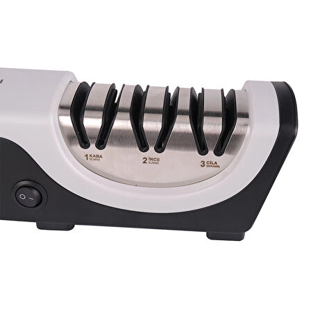 Yasomi H1225 3 Aşamalı Profesyonel 20 Derece Bileme Kenarı Elektrikli Bıçak Bileyici