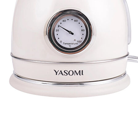 Yasomi YK-823NTSL Retro Su Isıtıcısı Kettle Bej
