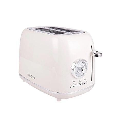 Yasomi YK-688T Retro Bej İki Dilim Ekmek Kızartma Makinesi