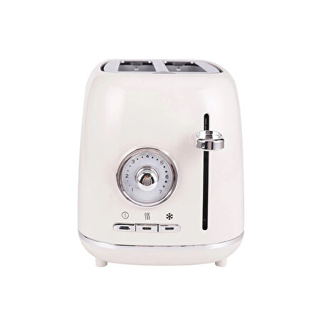 Yasomi YK-688T Retro Bej İki Dilim Ekmek Kızartma Makinesi