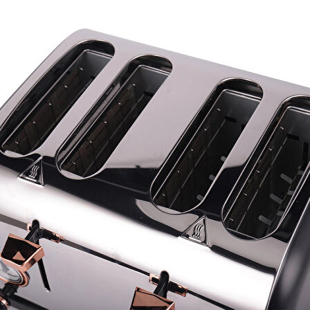  Yasomi YK-628T 4 Dilimli Geniş Yuvalı Ekmek Kızartma Makinesi