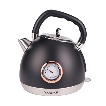 Yasomi YK-880NTSL Retro Isıtıcı Kettle Siyah