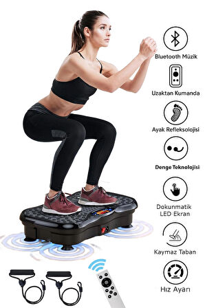 Yasomi Vibrostar TH-0070-E Bluetoothlu 3D 5 Programlı Titreşimli Spor Kondisyon Fitness Egzersiz Aleti