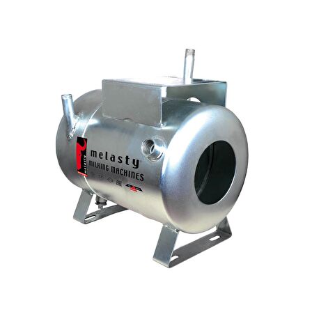 Melasty Süt Sağma Makinesi 18 Litre Yağlı Tip Vakum Tankı (Universal Model) (Galvaniz Kaplı)