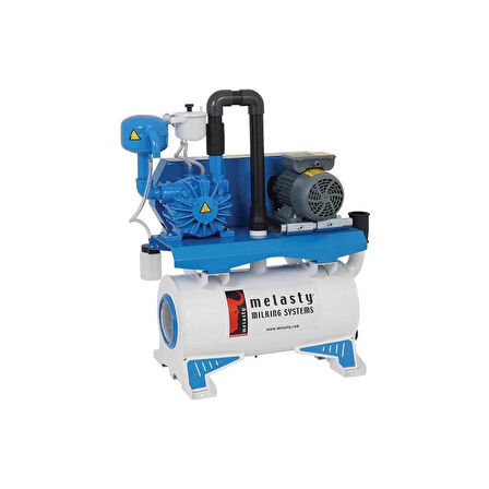 Melasty Süt Sağım Sistemi Vakum Pompa Seti (220V-50Hz-1,5kW) (400 L/dk - Yağlı)
