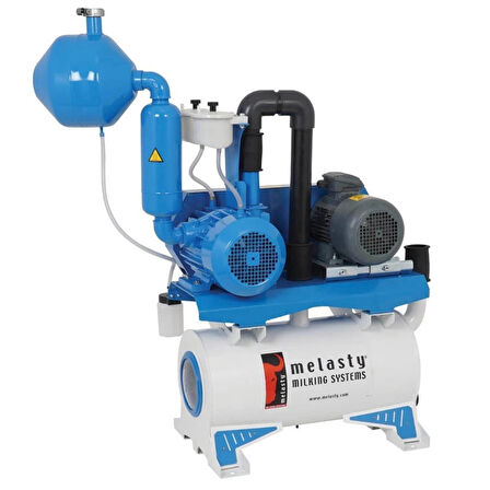Melasty Süt Sağım Sistemi Vakum Pompa Seti (380V-50Hz-3kW) (1100 L/dk - Yağlı)