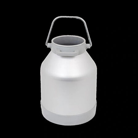 Melasty Süt Sağma Makinesi Alüminyum Süt Güğümü (10 Litre İki Kulp-Tek Saplı Dar Ağız) (Kapak Hariç)